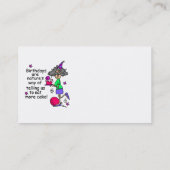 Eat more Cake Birthday Humor Visitekaartje (Achterkant)