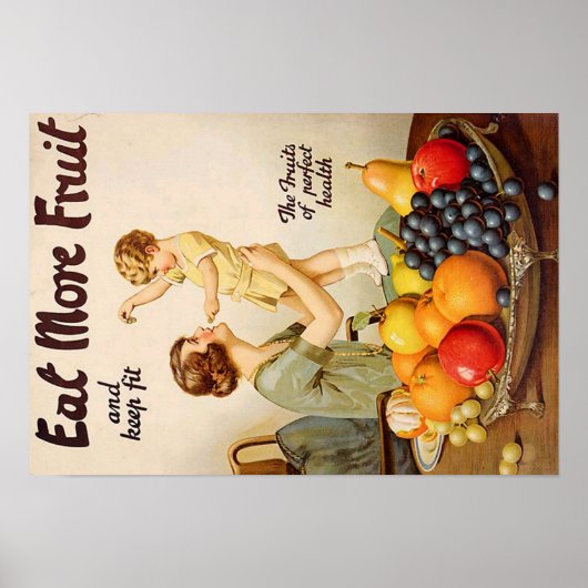 EAT MORE FRUIT poster (Voorkant)