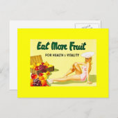 Eat more Fruit - reclame ca. 1940 Briefkaart (Voorkant / Achterkant)