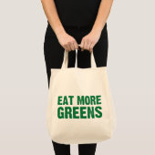 Eat more Greens Grocery Bag Tote Bag (Voorkant (product))