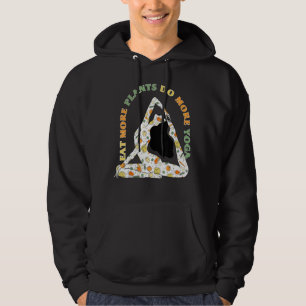 Eat more plantages do more yoga World Vegetarian D Hoodie