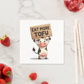Eat More Tofu – Koe protestservet Servet (Insitu)
