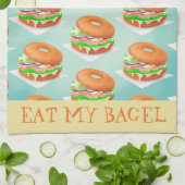 Eat My Bagel Theedoek (Gevouwen)
