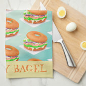 Eat My Bagel Theedoek (Quarter Fold)