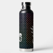 "Eat My Bubbles" Black/Rainbow weegschalen Zwemmen Waterfles (Rechts)