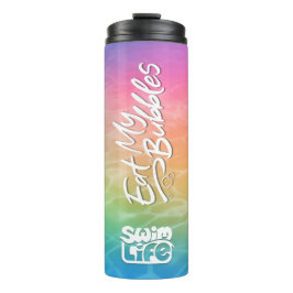 "Eat My Bubbles" Eenhoorn Badwater kleur Zwemleven Thermosbeker