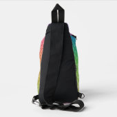 "Eat My Bubbles" Regenboogschubben Zwemmen Leven Sling Bag (Achterkant)