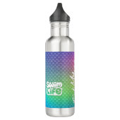 "Eat My Bubbles" Regenboogschubben Zwemmen Leven Waterfles (Links)