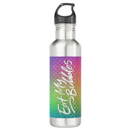 "Eat My Bubbles" Regenboogschubben Zwemmen Leven Waterfles