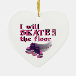 Eat My Dust - Roller Skating Humor Keramisch Ornament