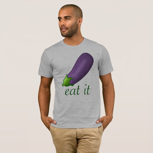 Eat my Eggplant T-shirt (Voorkant volledig)