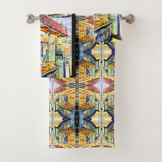 Eat, New York City Bad Handdoek (Insitu)