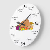 Eat O'Clock Round (Grote wandklok) Grote Klok (Hoek)