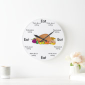 Eat O'Clock Round (Grote wandklok) Grote Klok (Huis)