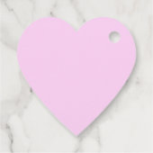 "Eat One" Tea Party roze hart gepersonaliseerd Bedankjes Labels (Achterkant)