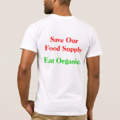 Eat Organic T-shirt (Achterkant)