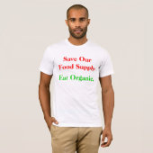 Eat Organic T-shirt (Voorkant volledig)