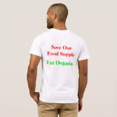 Eat Organic T-shirt (Achterkant volledig)