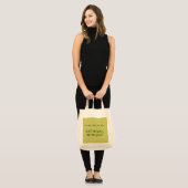 "Eat Organic, wees biologisch!" Organic Grocery Ba Tote Bag (Voorkant (model))
