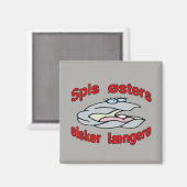 Eat Oysters Love Longer (Deens) Magneet (Voorkant / Achterkant)