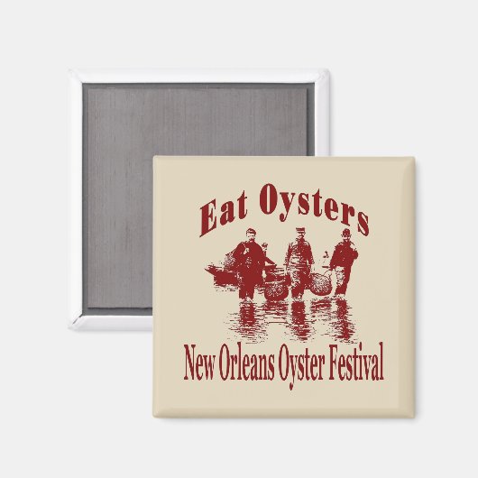 Eat Oysters, OysterFestival Magneet (Voorkant / Achterkant)