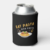 Eat Pasta Run Fasta-Spaghetti-Food-Funny Blikjeskoeler (Blikje Voorkant)