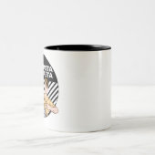 Eat Pasta run Fasta Tweekleurige Koffiemok (Center)