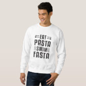 Eat Pasta Swim Fasta Swimmer Trui (Voorkant volledig)