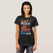 Eat Pasta Swim Fasta T-shirt (Voorkant volledig)