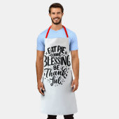 Eat Pie Count Blessing Schort (Gedragen)