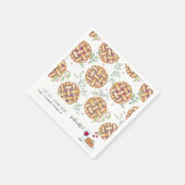 Eat Pie, Drink Wine, wees dankbaar | THANKSGIVING Servet (Hoek)