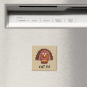 Eat Pie met Thanksgiving Turkije Magneet (Insitu (Vaatwasser))