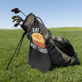 Eat Pie Not Turkey Funny Vegan Thanksgiving Lovers Golfhanddoek (Groen)