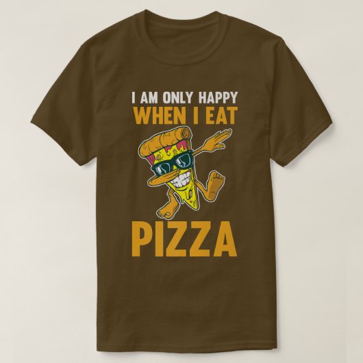 Eat Pizza 545 T-shirt (Design voorkant)