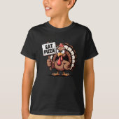 Eat Pizza, Fun Thanksgiving turkey T-shirt (Voorkant)