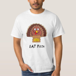 Eat Pizza met Thanksgiving Turkije T-shirt