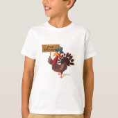 Eat Pizza Turkey Funny Thanksgiving T-shirt (Voorkant)