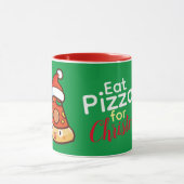 Eat Pizza voor Kerstmis Mok (Midden)
