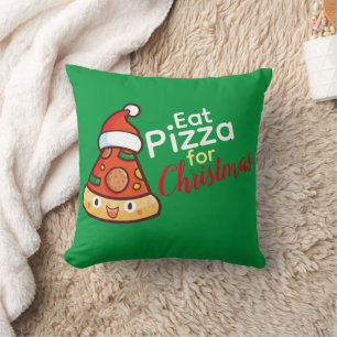  Eat Pizza voor kerstSierkussen Kussen