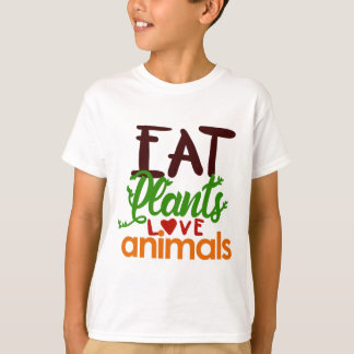 Eat Planten Love Animals - Vegan - D3 Design T-shirt
