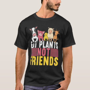 Eat Planten not Friends Vegan Veganisme T-shirt