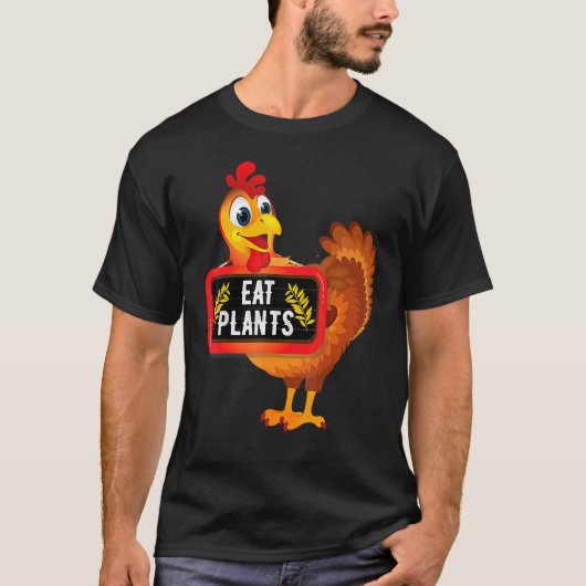 Eat Plants Vegan Vegetarian Turkey Thanksgiving T-shirt (Voorkant)