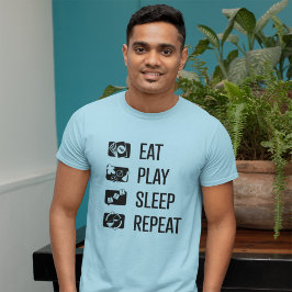 Eat-Play-Slaap-Herhalingsbordspel Mannen Shirt