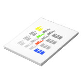 Eat Poop Boom Slaapspanning: thiazide Notitieblok (Linkerzijde)
