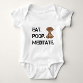 Eat.Poop. Meditaat Romper (Voorkant)