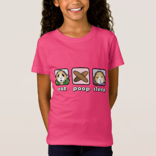 Eat Poop Sleep Guinea Pig Children's T-Shirt