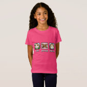 Eat Poop Sleep Guinea Pig Children's T-Shirt (Voorkant volledig)