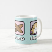Eat Poop Sleep Guinea Pig Mok (Voorkant rechts)