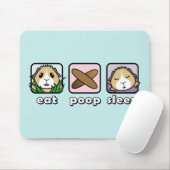 Eat Poop Sleep Guinee Pig Mousemat Muismat (Met muis)