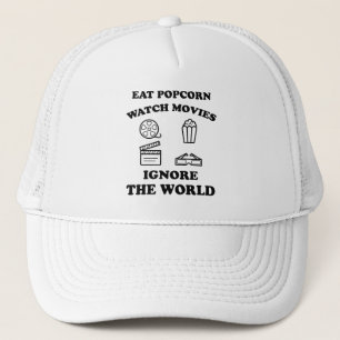 Eat Popcorn Watch films negeren het wereldcadeau Trucker Pet